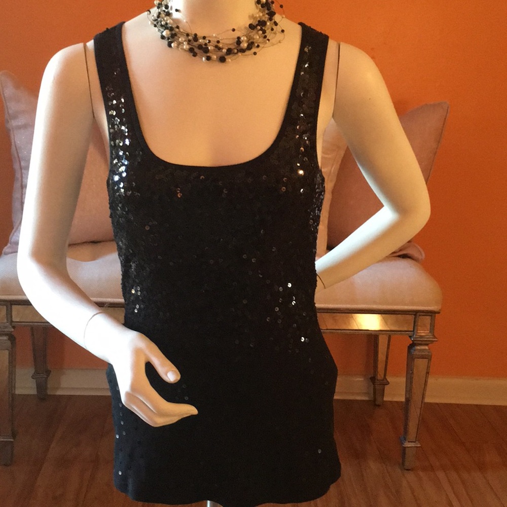 Sequined Tank Top